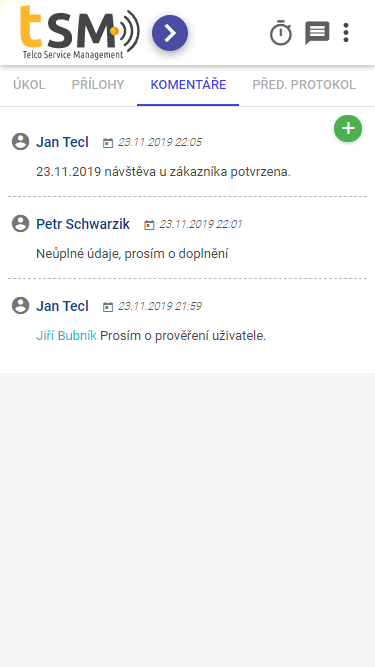 Task start example B