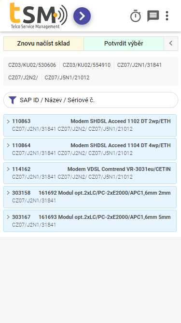 Task material entry example B
